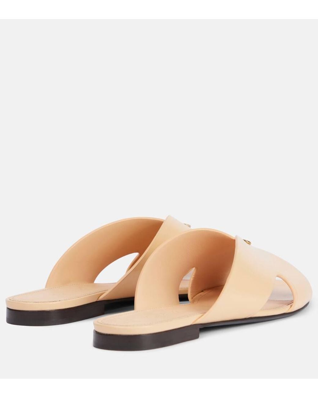 Loro Piana Natural Sandalen Vera Aus Leder