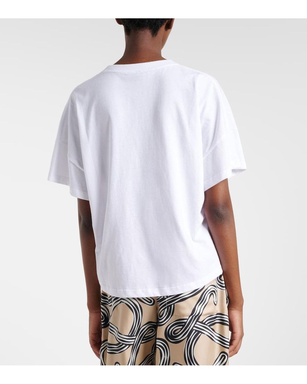 Loewe White Paula's Ibiza Anagram Cotton T-Shirt