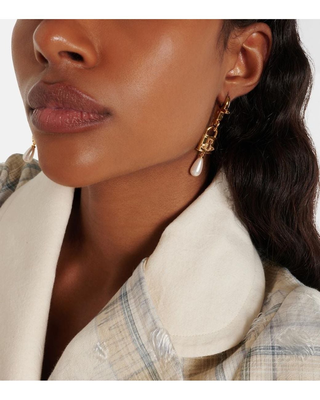 Vivienne Westwood Metallic Celestia Small Drop Earrings