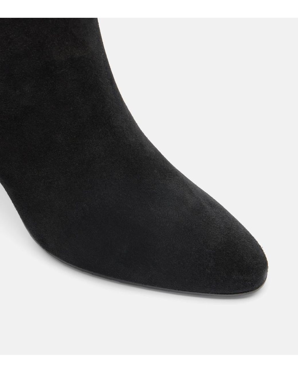 Manolo Blahnik Black Calasso Suede Mid-Calf Boots