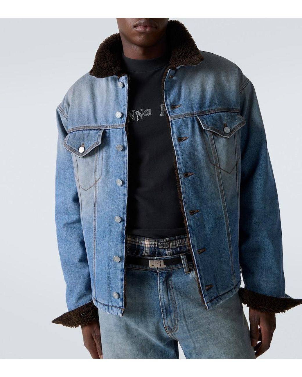 ERL Blue Denim Jacket for men