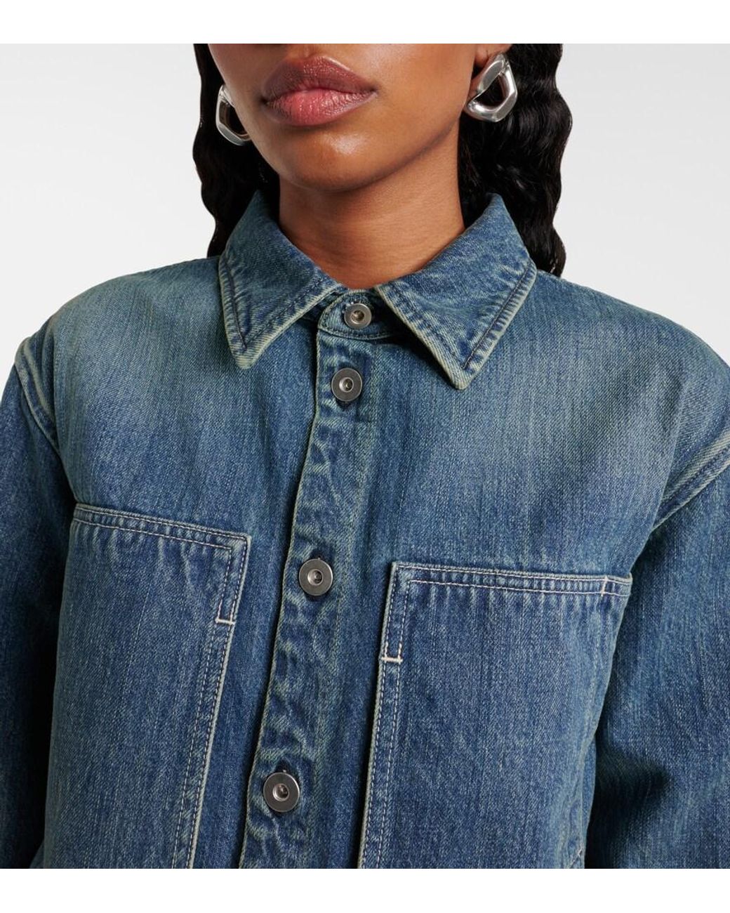 Jil Sander Blue Denim Overshirt