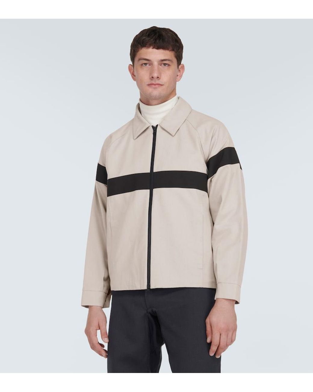 GR10K White Cotton Jacket for men