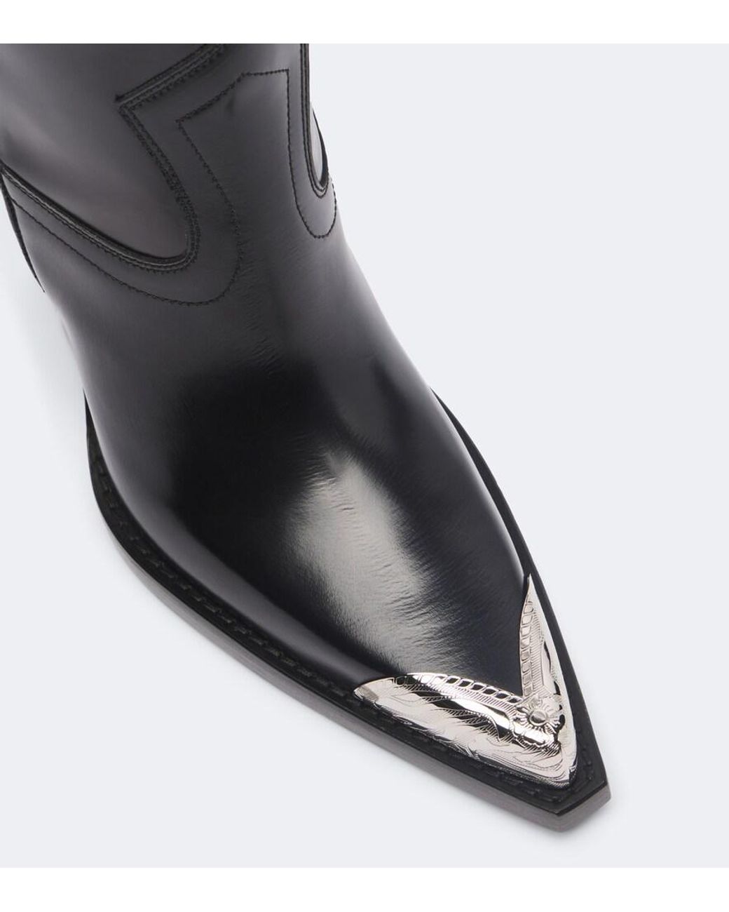 Paris Texas Black El Dorado Embellished Leather Cowboy Boots