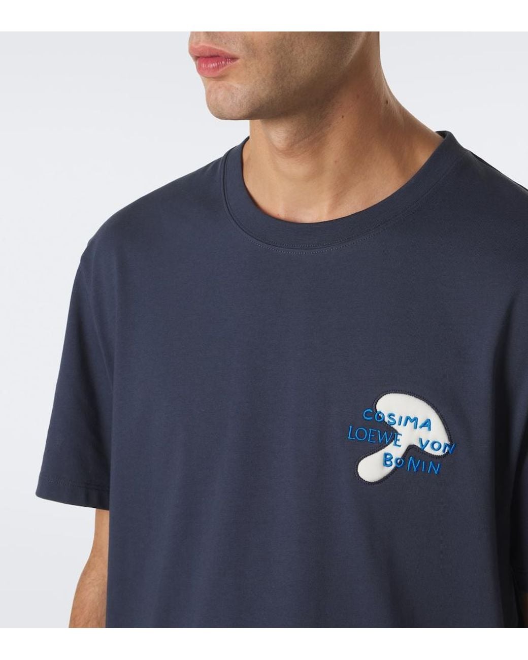 Loewe Blue X Cosima Von Bonin Logo Cotton Jersey T-Shirt for men