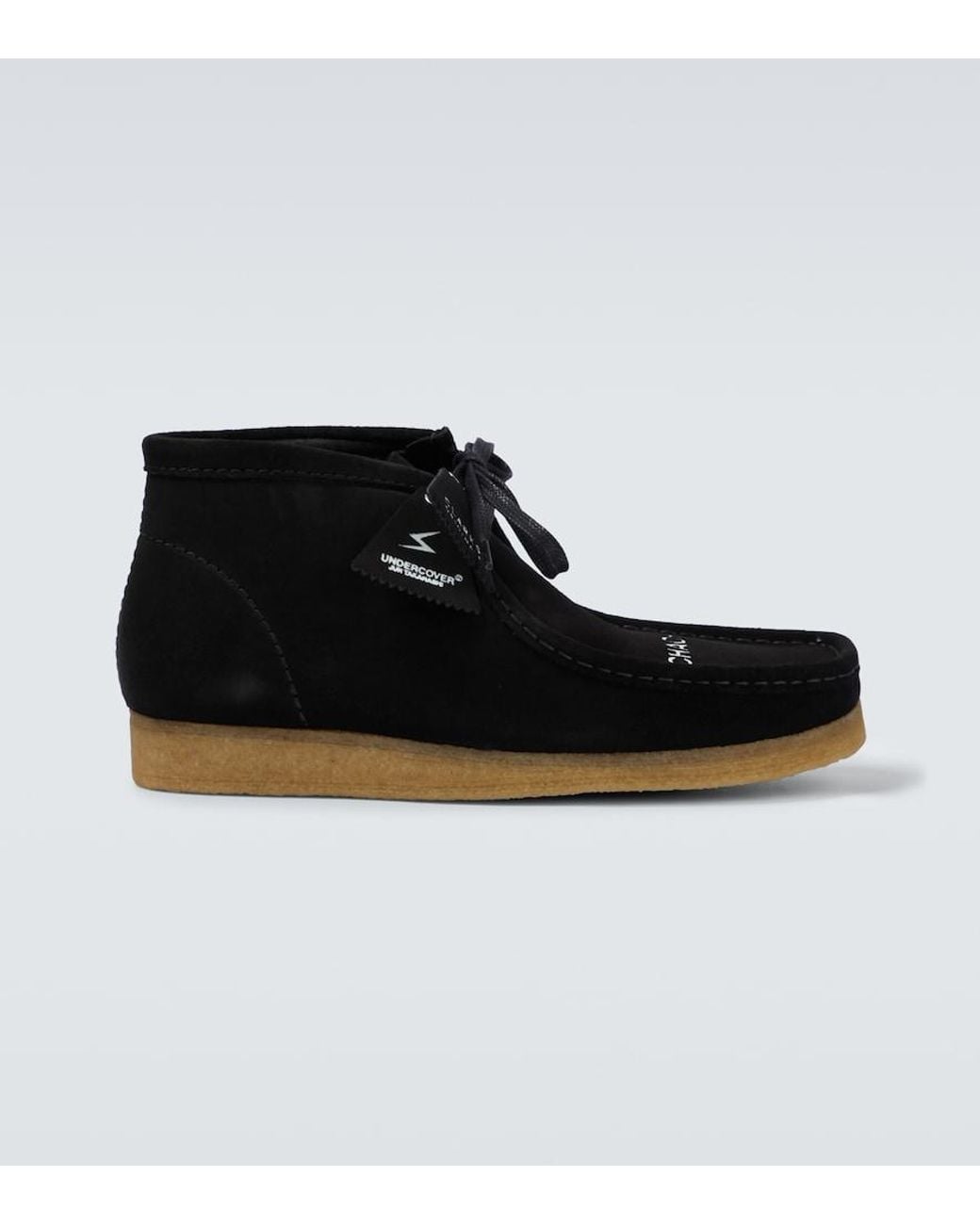 Clarks Black X Undercover Wallaby Chaos/Balance Suede Boots for men