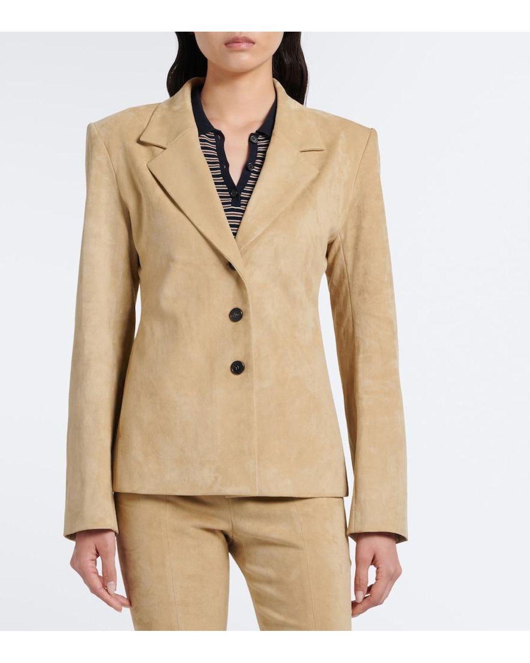 Stouls Natural Helly Suede Blazer