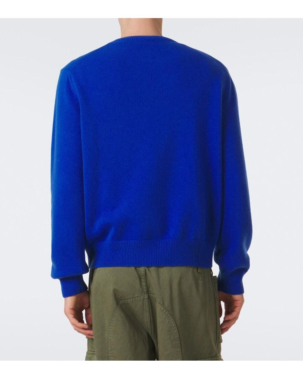 Loewe Blue Anagram Wool Sweater for men