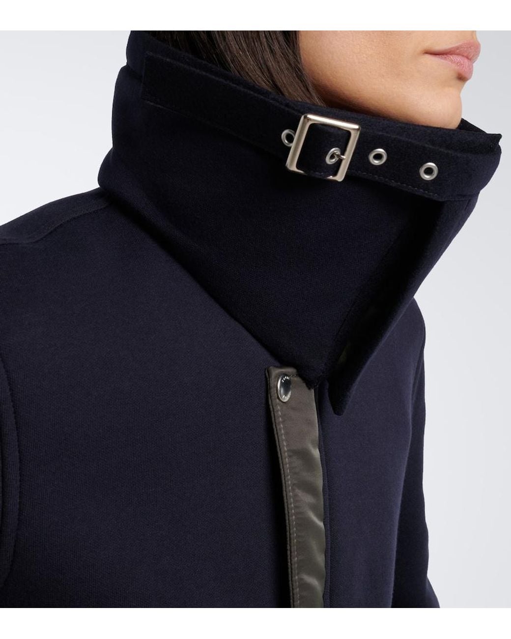 Sacai Black Cotton-Blend Blouson Jacket