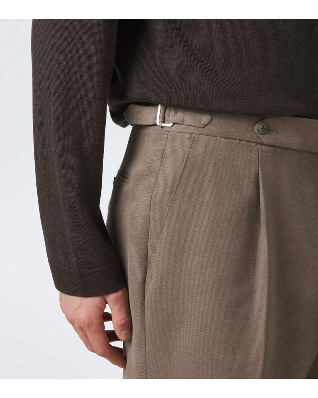 STÒFFA Natural Cotton Wide-Leg Pants for men