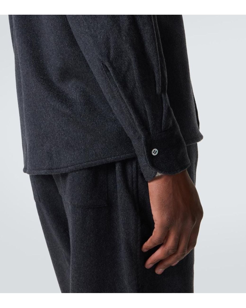 Saman Amel Hemdjacke Aus Kaschmir in Black für Herren