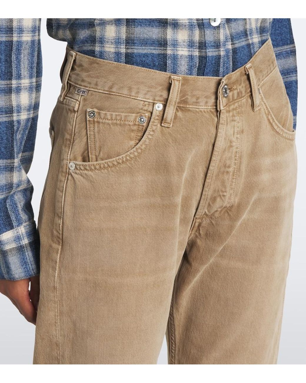 Citizens of Humanity Natural Winslow Cropped Straight Jeans