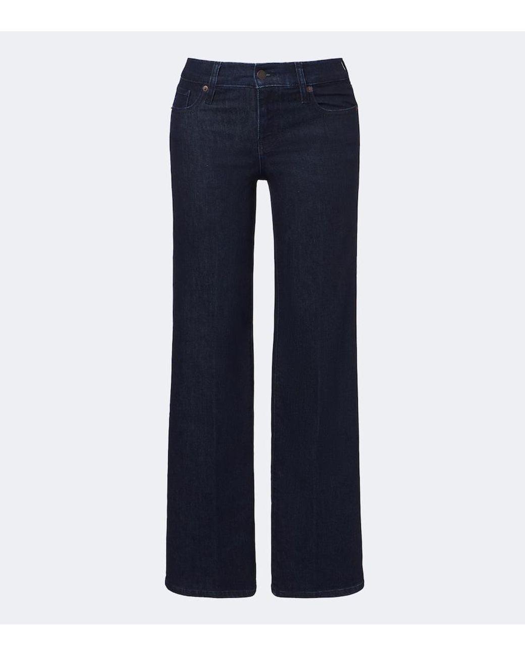 FRAME Blue Low Rise Wide-Leg Jeans
