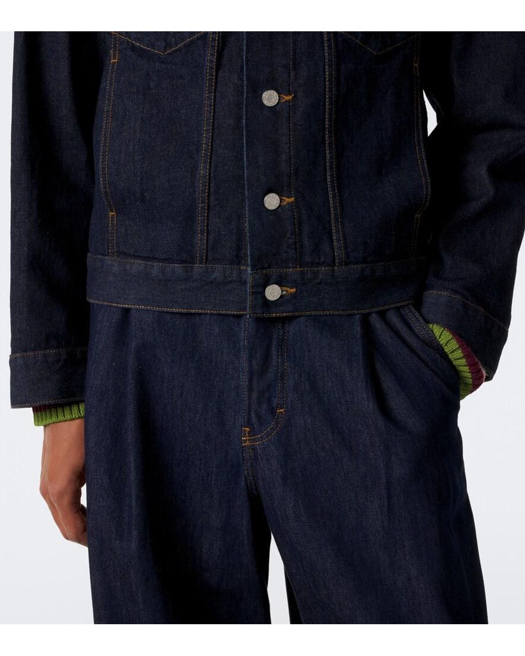 Dries Van Noten Blue Denim Jacket for men