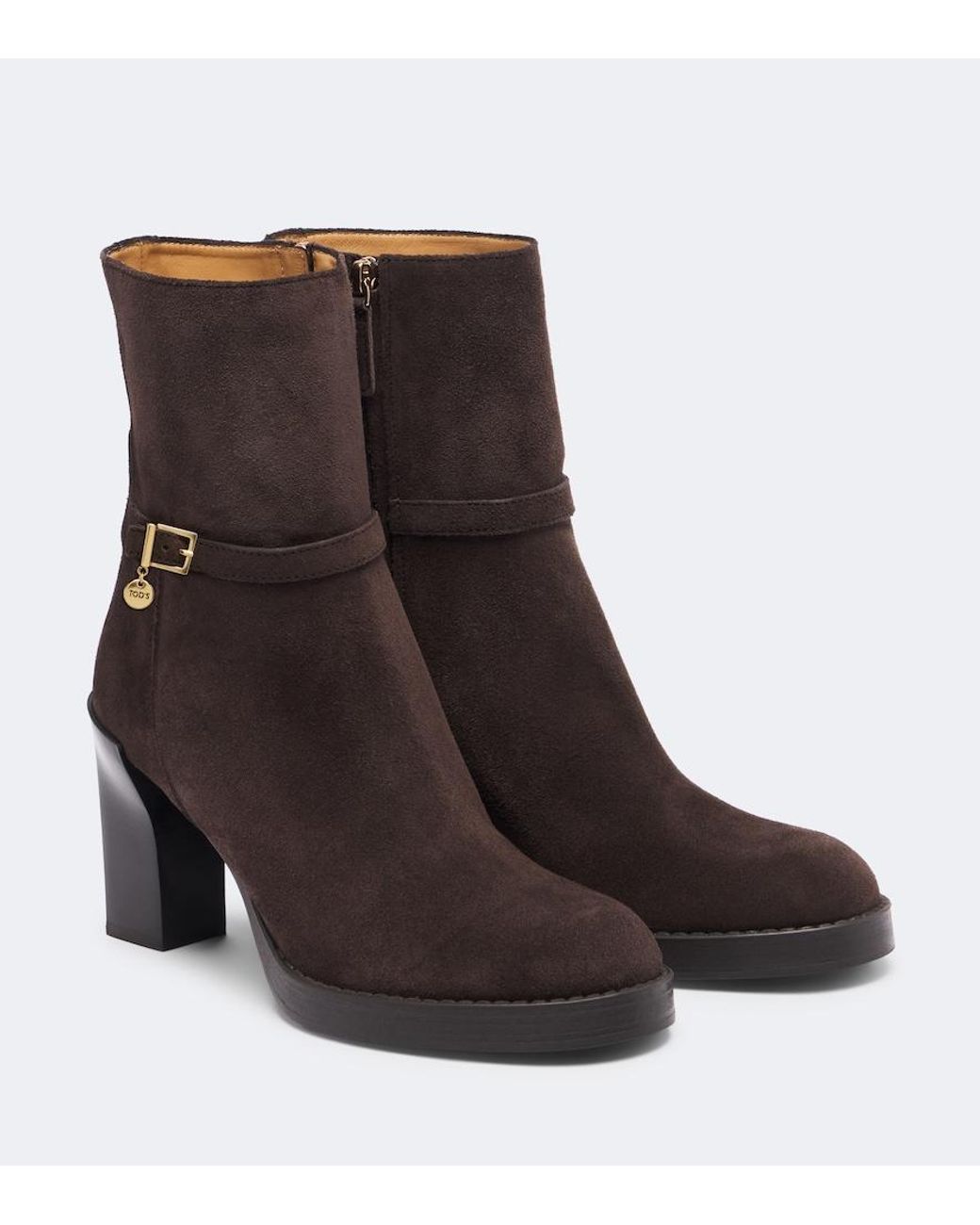 Tod's Brown Suede Ankle Boots