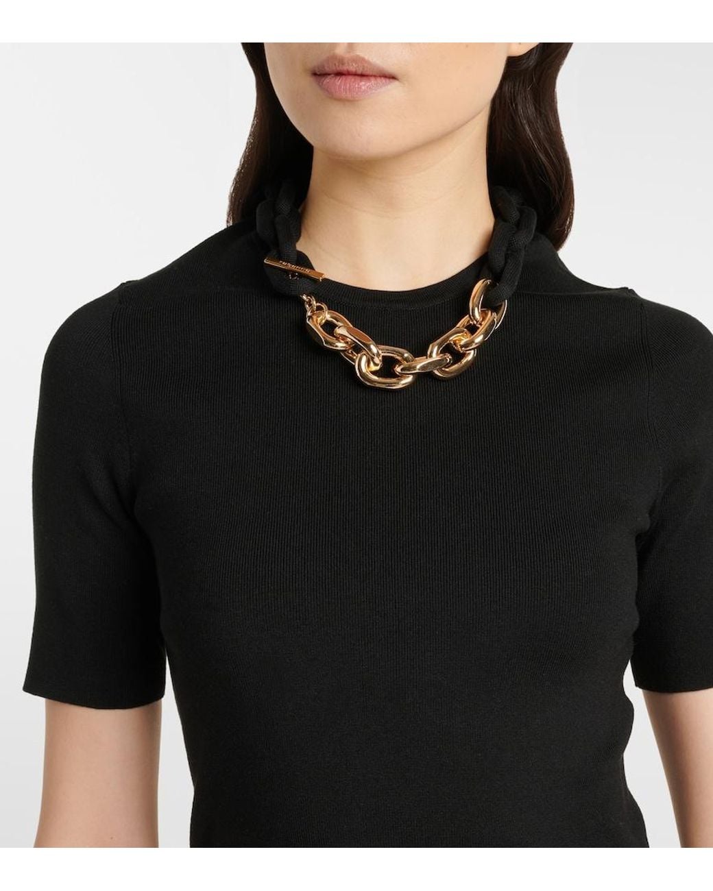 Rabanne Black Chain T-Shirt