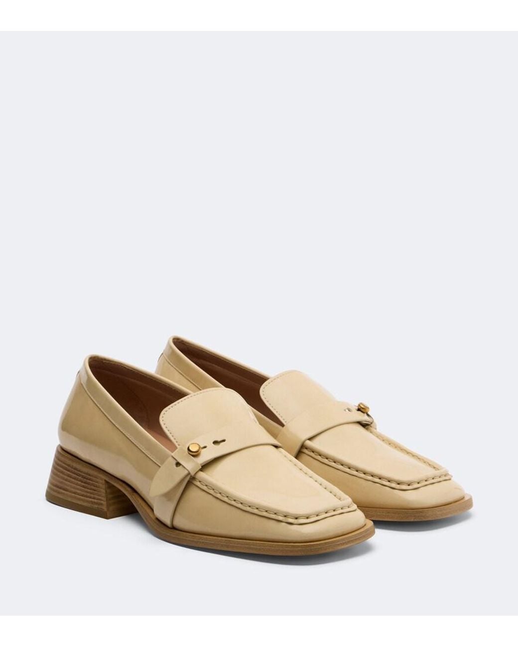 Zimmermann Natural Astor Patent Leather Loafers