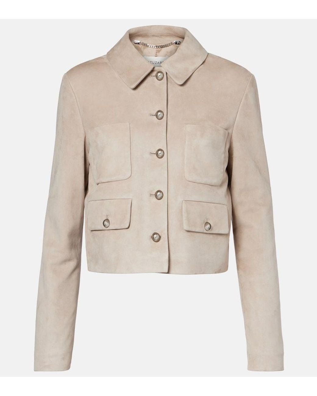 Altuzarra Natural Astley Suede Jacket