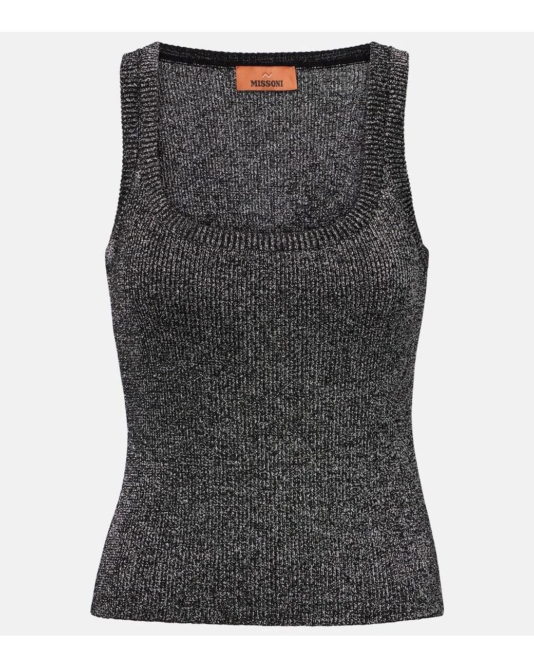 Missoni Gray Lame Tank Top