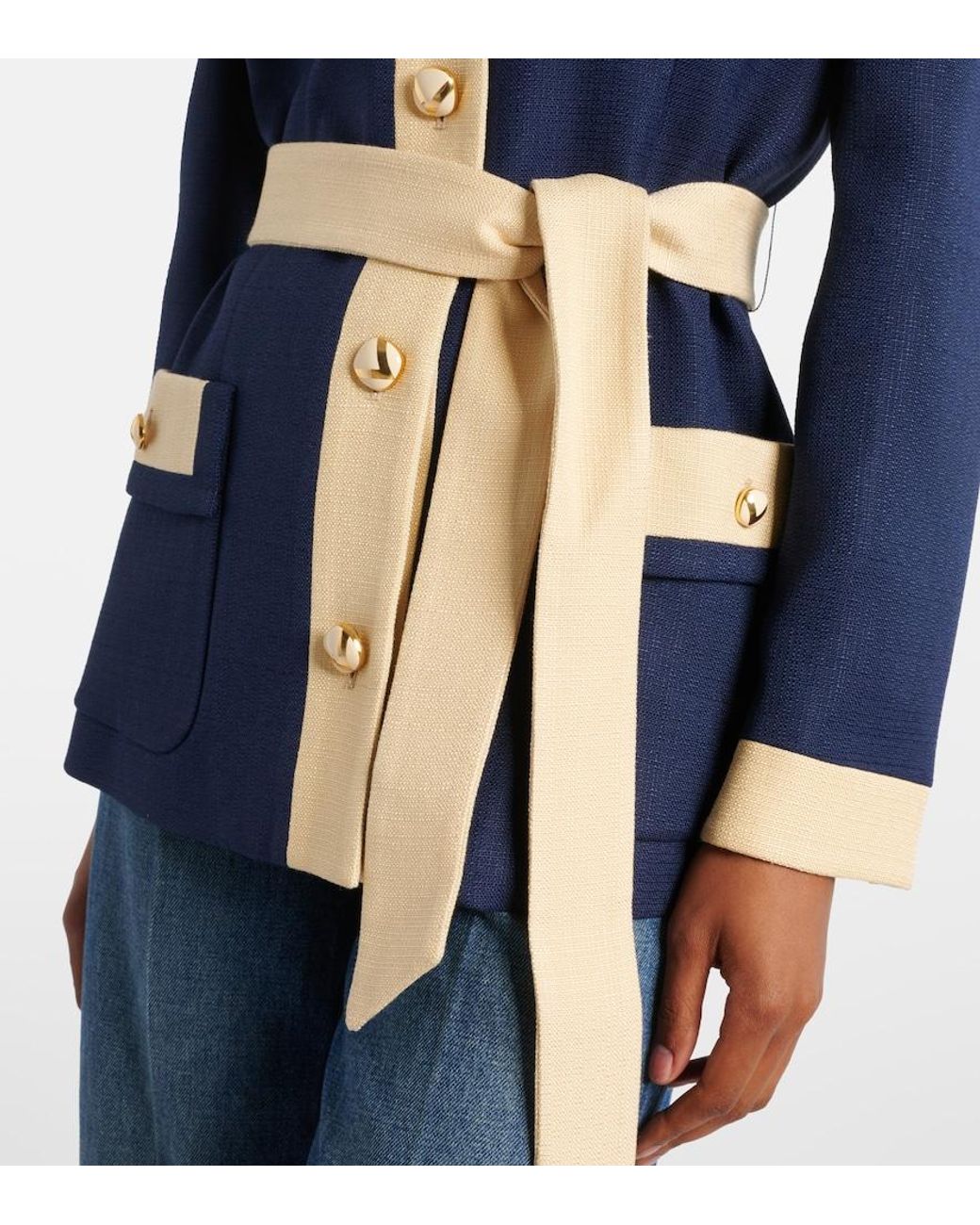 Valentino Blue Caban 38