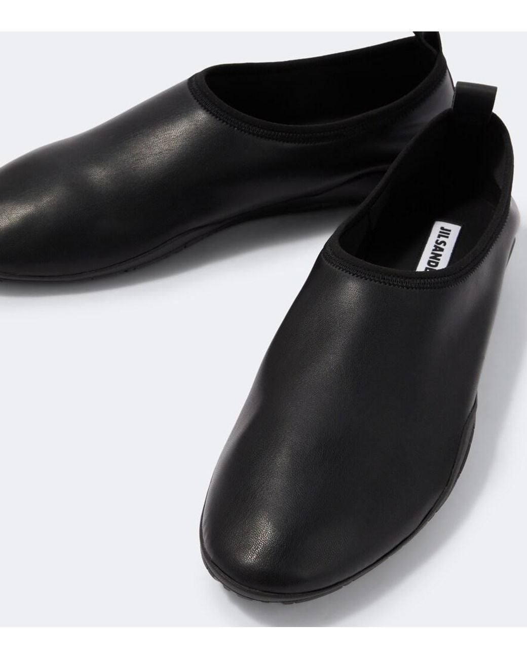Jil Sander Black Elbe Slip-On Shoes for men