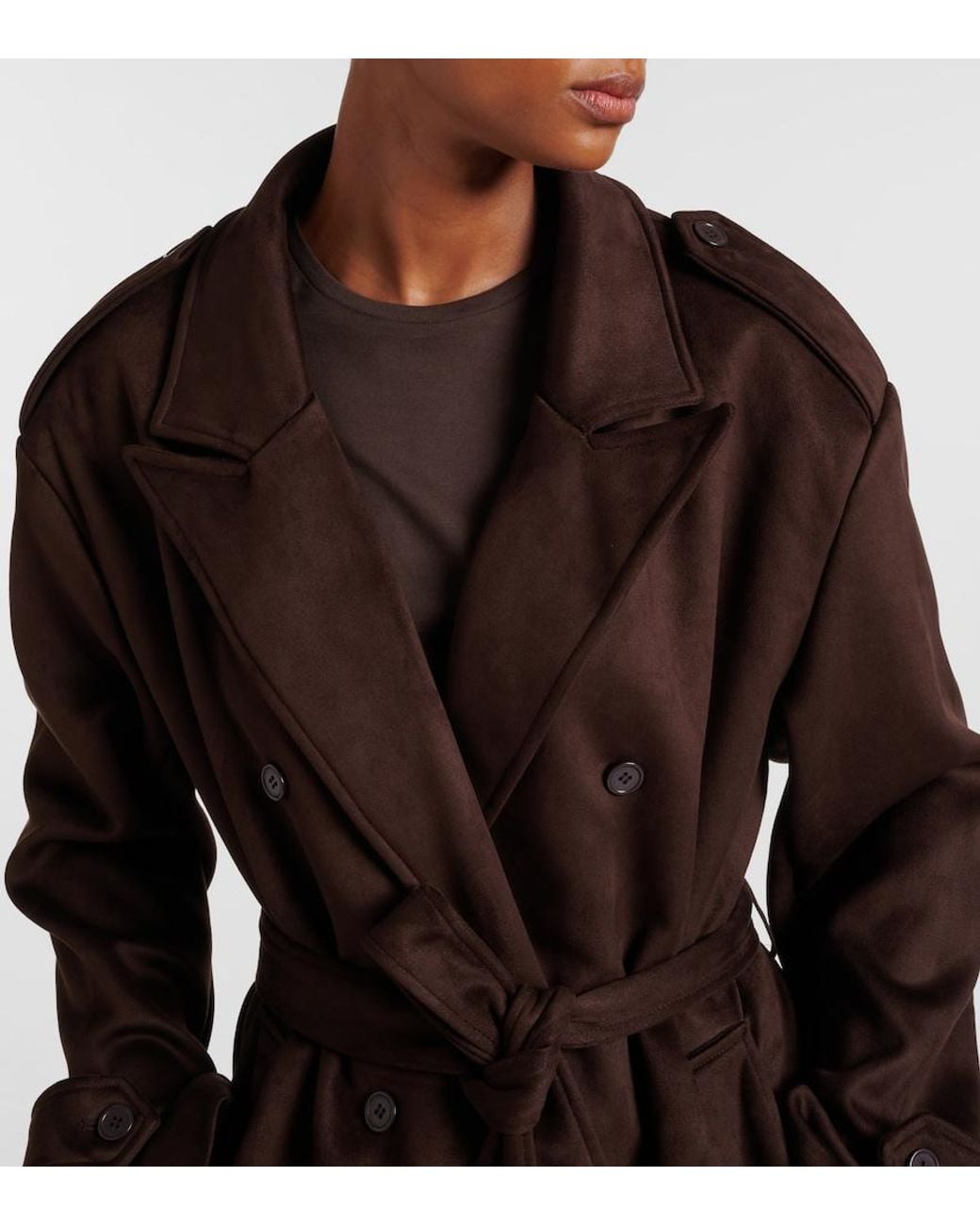 Frankie Shop Brown Pembroke Trench Coat