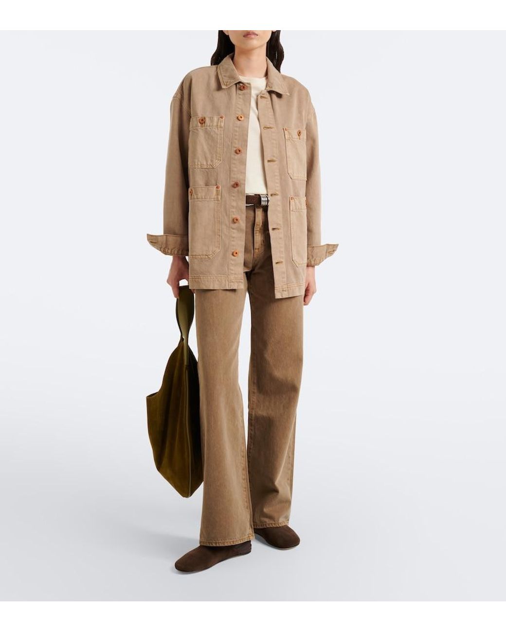 SLVRLAKE Denim Natural Grace Wide-Leg Jeans