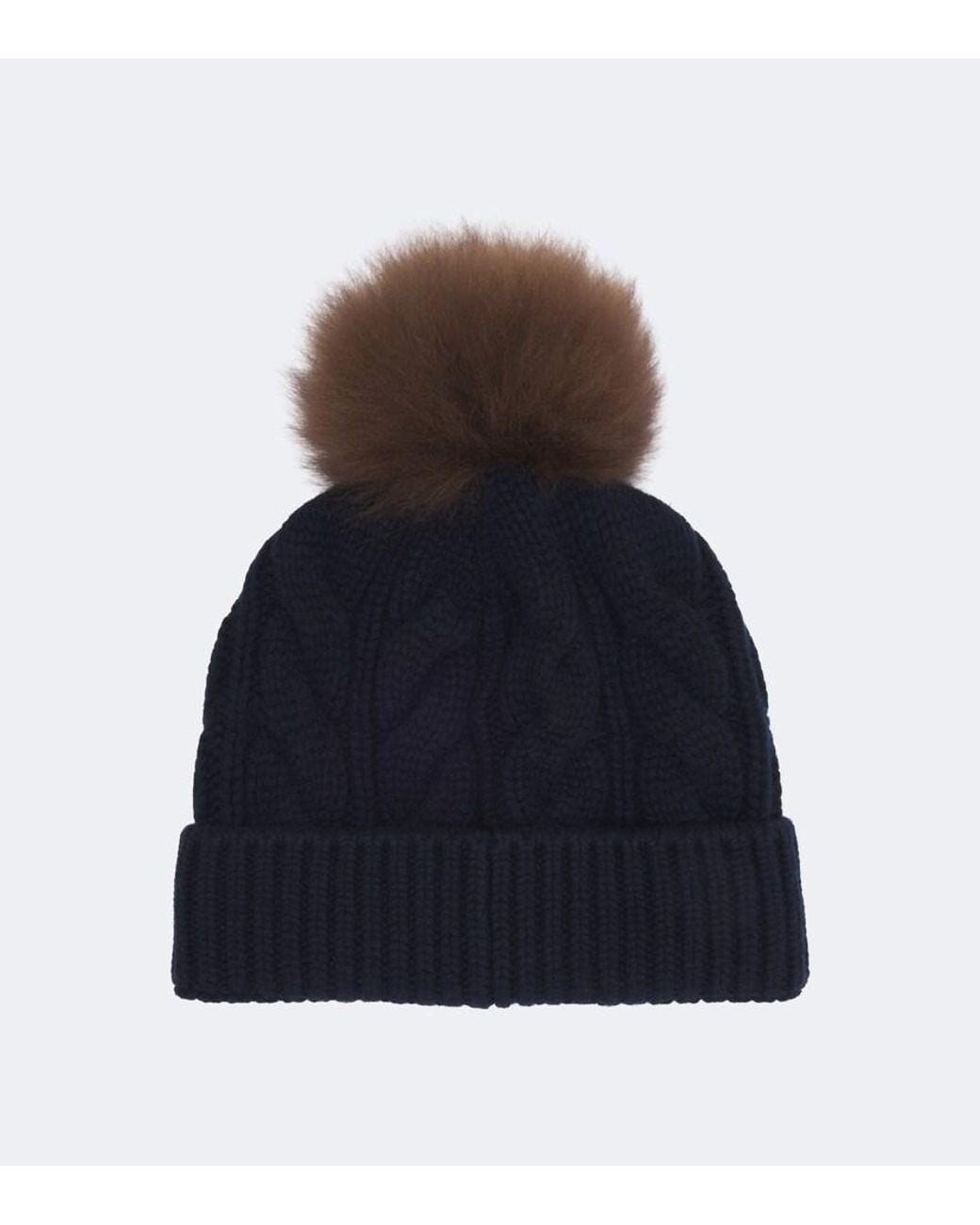 Moncler Blue Wool And Cashmere Beanie