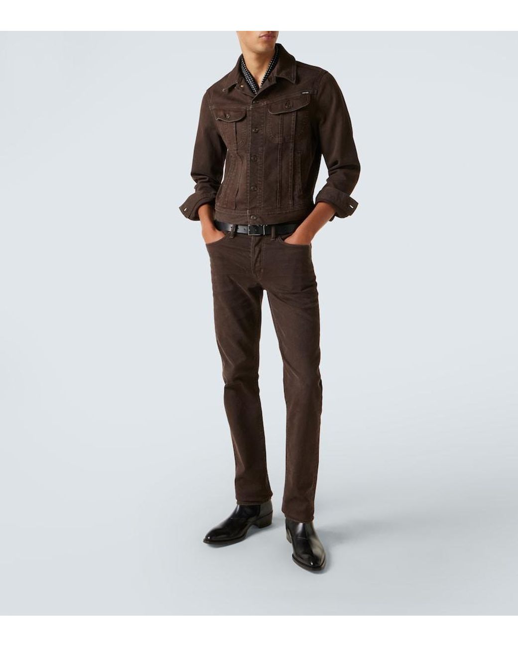 Tom Ford Brown Slim Jeans for men