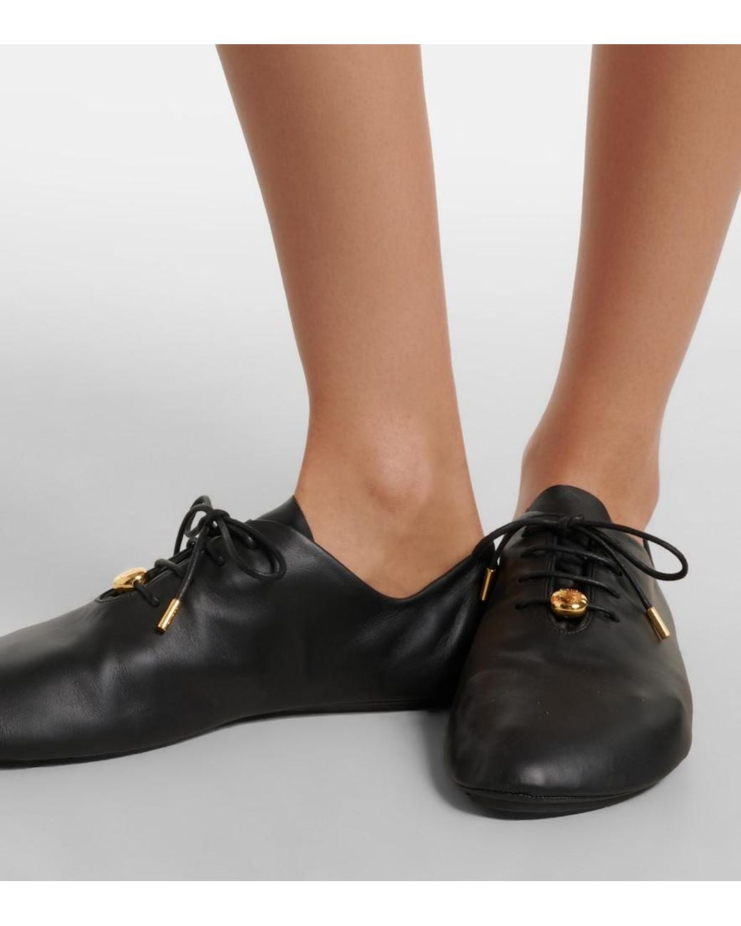 Loewe Black Pebble Soft Leather Sneakers