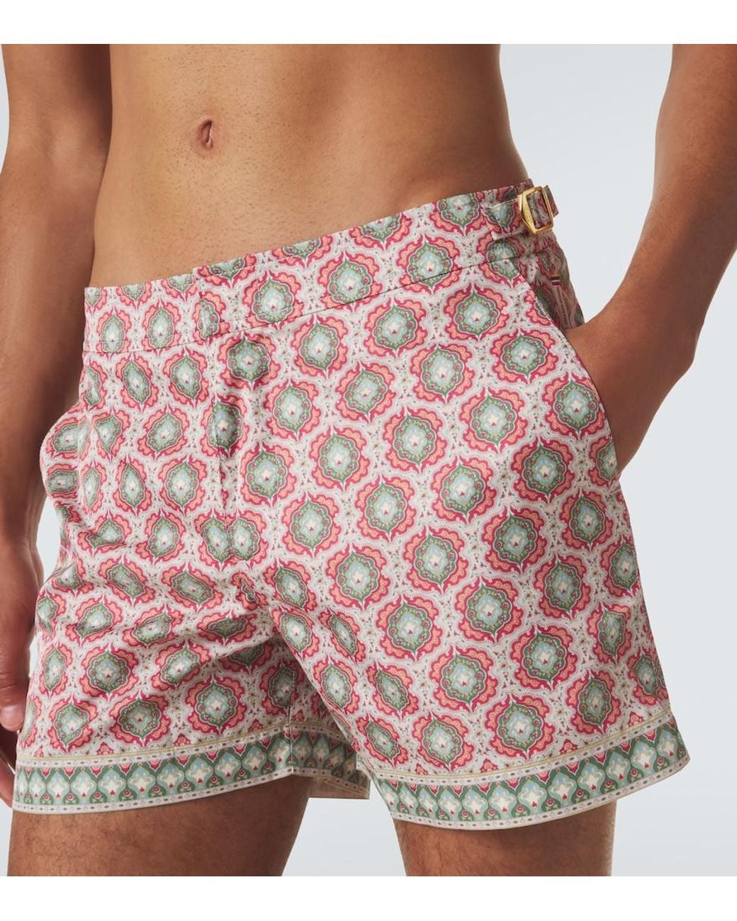 Orlebar Brown Pink Setter Printed Swim Trunks for men
