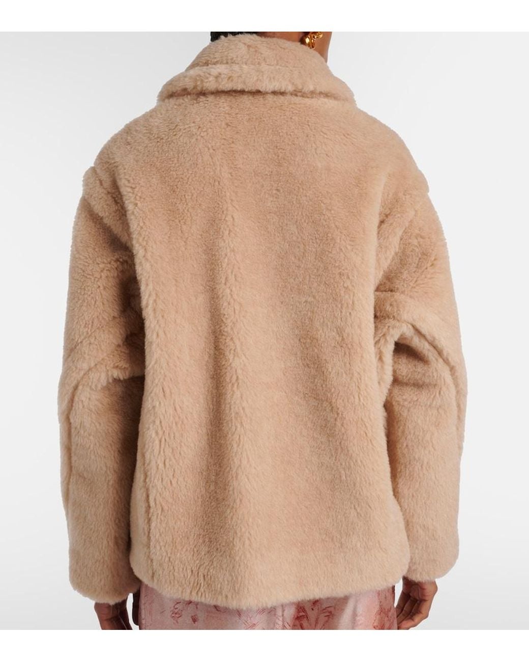 Max Mara Brown Tritone Cropped Teddy Jacket