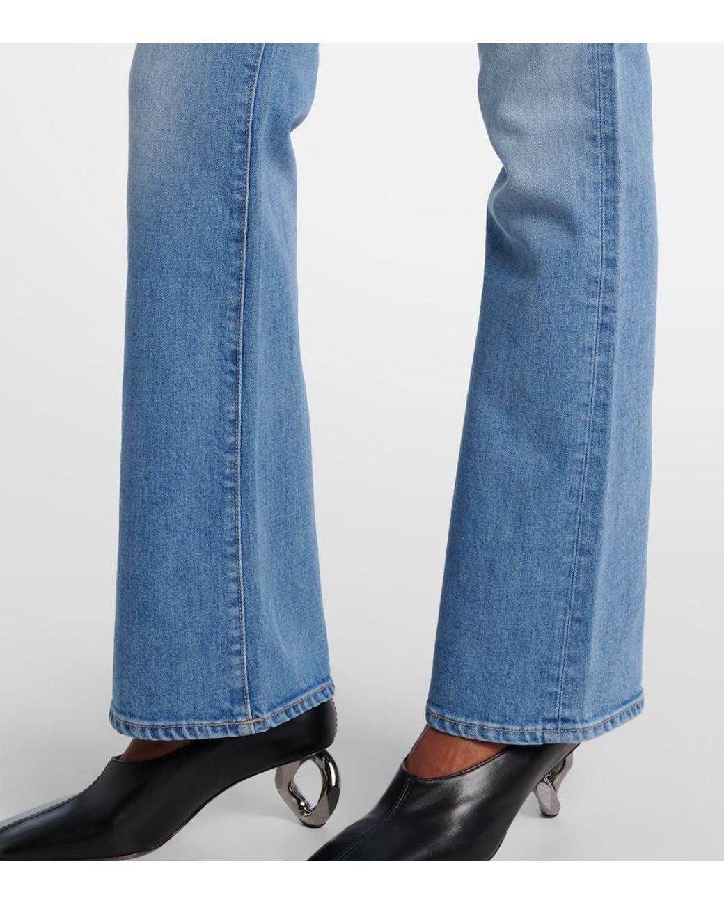 SLVRLAKE Denim Blue Anita High-Rise Bootcut Jeans