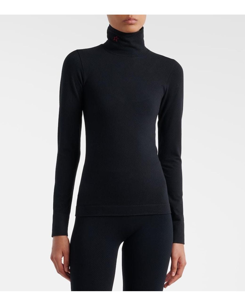 Perfect Moment Blue Turtleneck Ski Top
