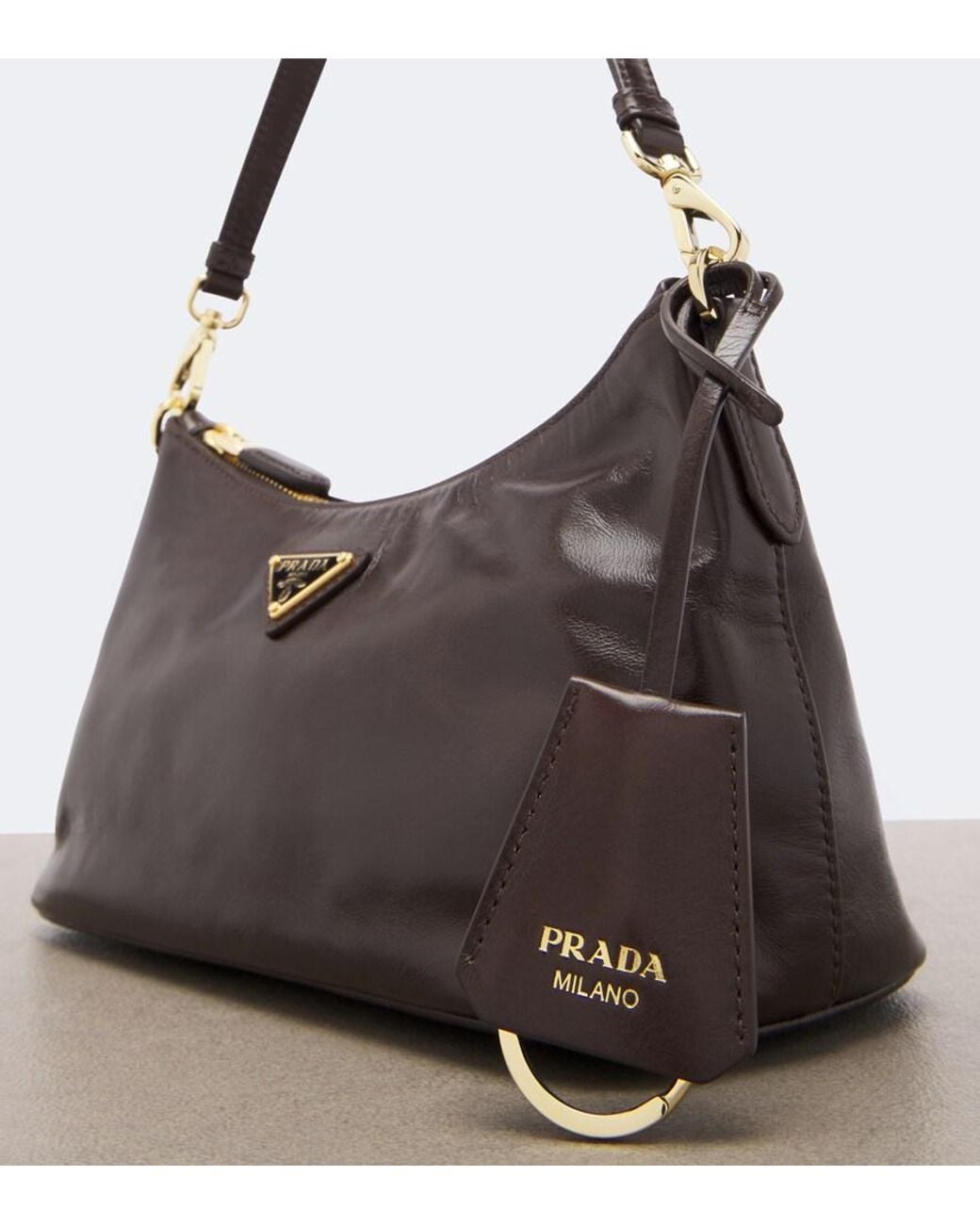 Prada Black Mini Leather Shoulder Bag
