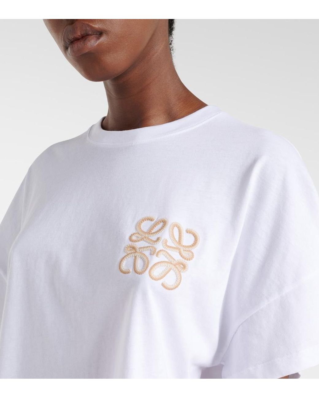 Loewe White Paula's Ibiza Anagram Cotton T-Shirt