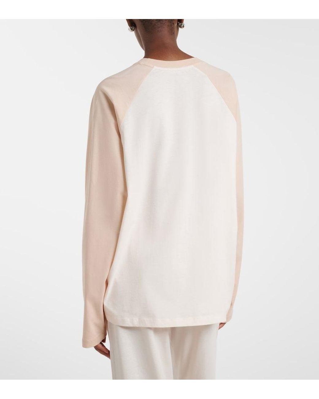 Wardrobe NYC White Cotton Jersey Sweatshirt