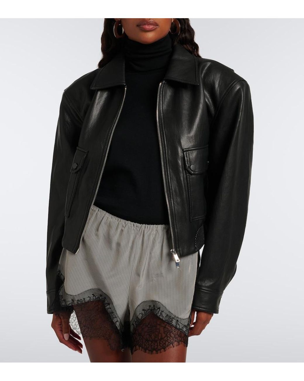 Frankie Shop Black Val Padded Jacket