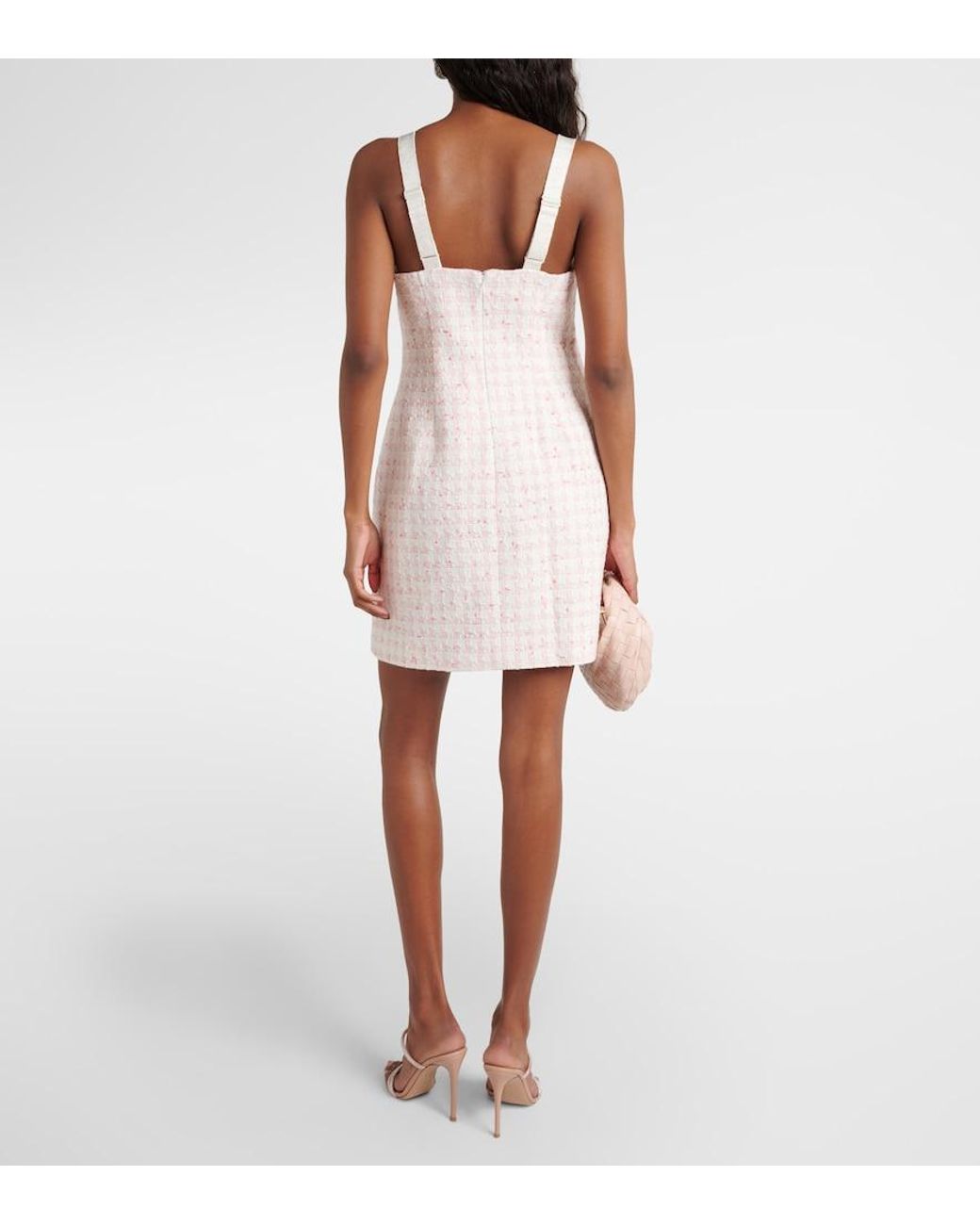 Veronica Beard Natural Xochi Tweed Minidress