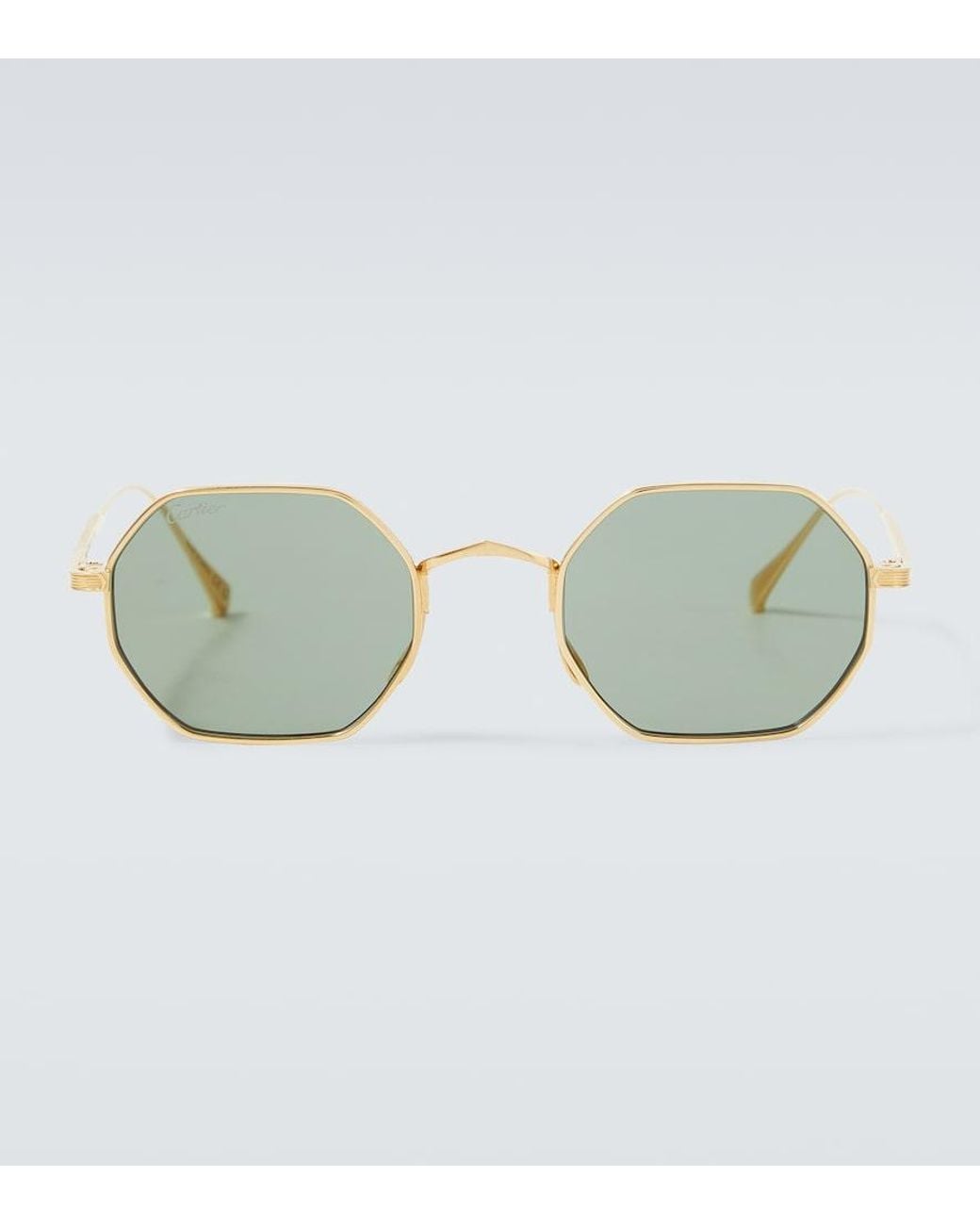 Cartier Green Signature C Round Sunglasses for men