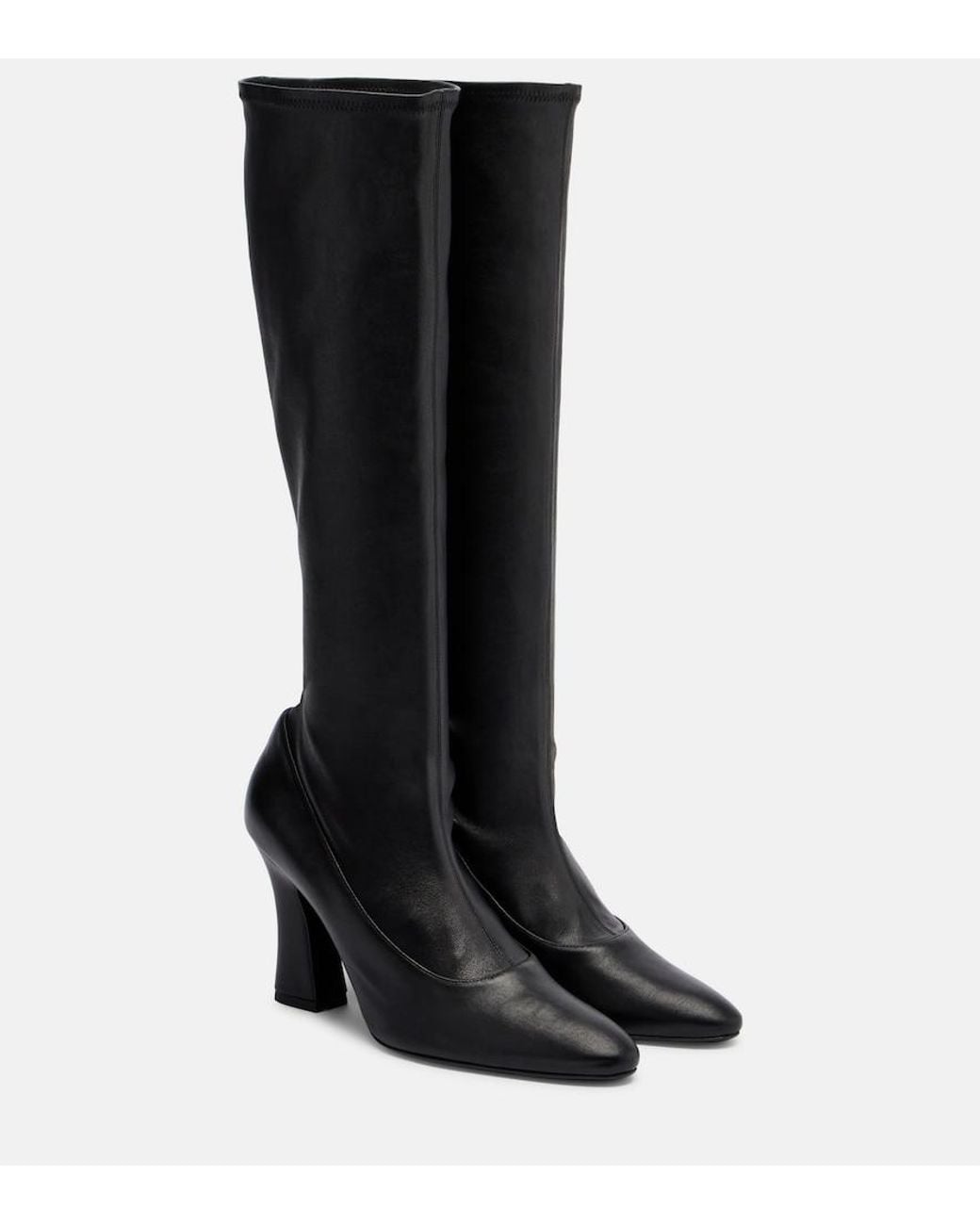 Magda Butrym Black Leather Knee-High Boots