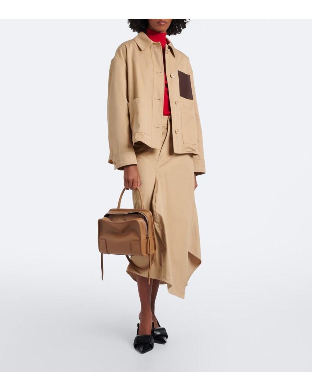 Loewe Brown Amazona 180 Medium Leather Top-Handle Bag