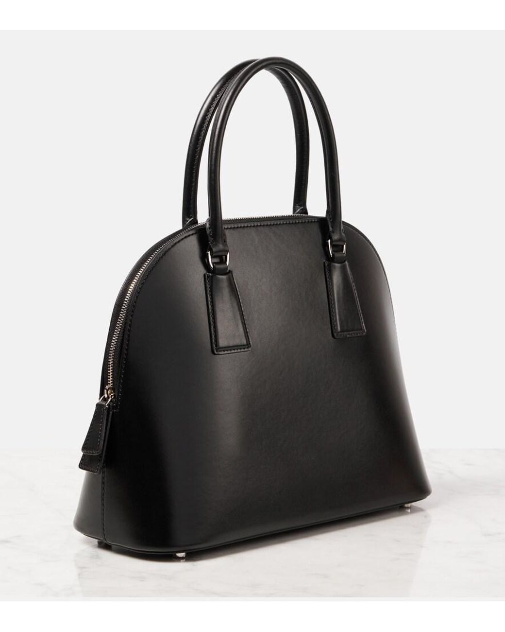 The Row Black Nina Leather Tote