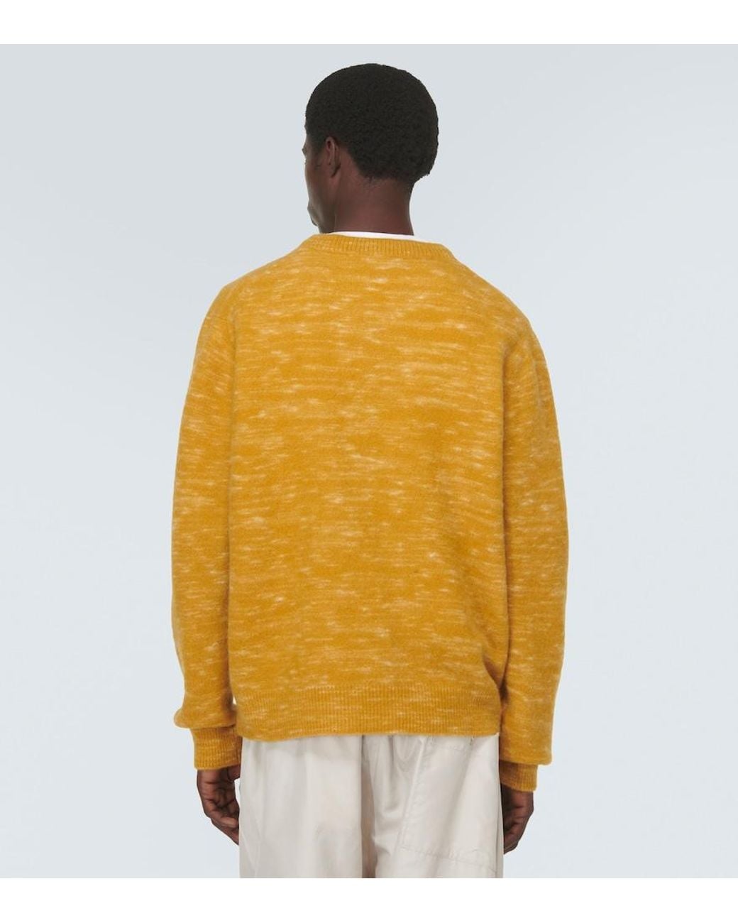 The Elder Statesman Yellow Jasper Cashmere And Mohair-Blend Sweater for men