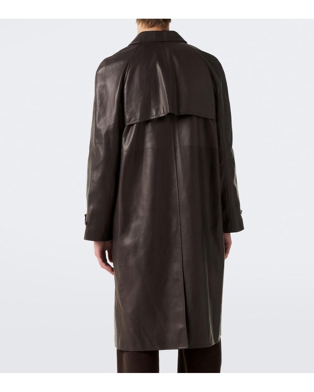 The Row Black Sitali Leather Car Coat for men