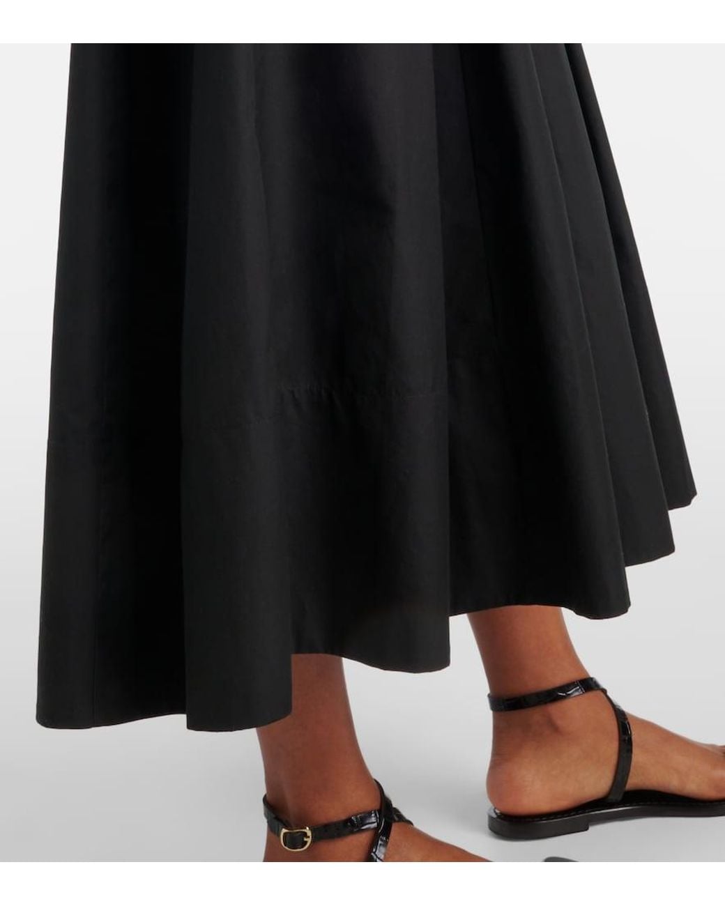 Vince Black Cotton Midi Dress