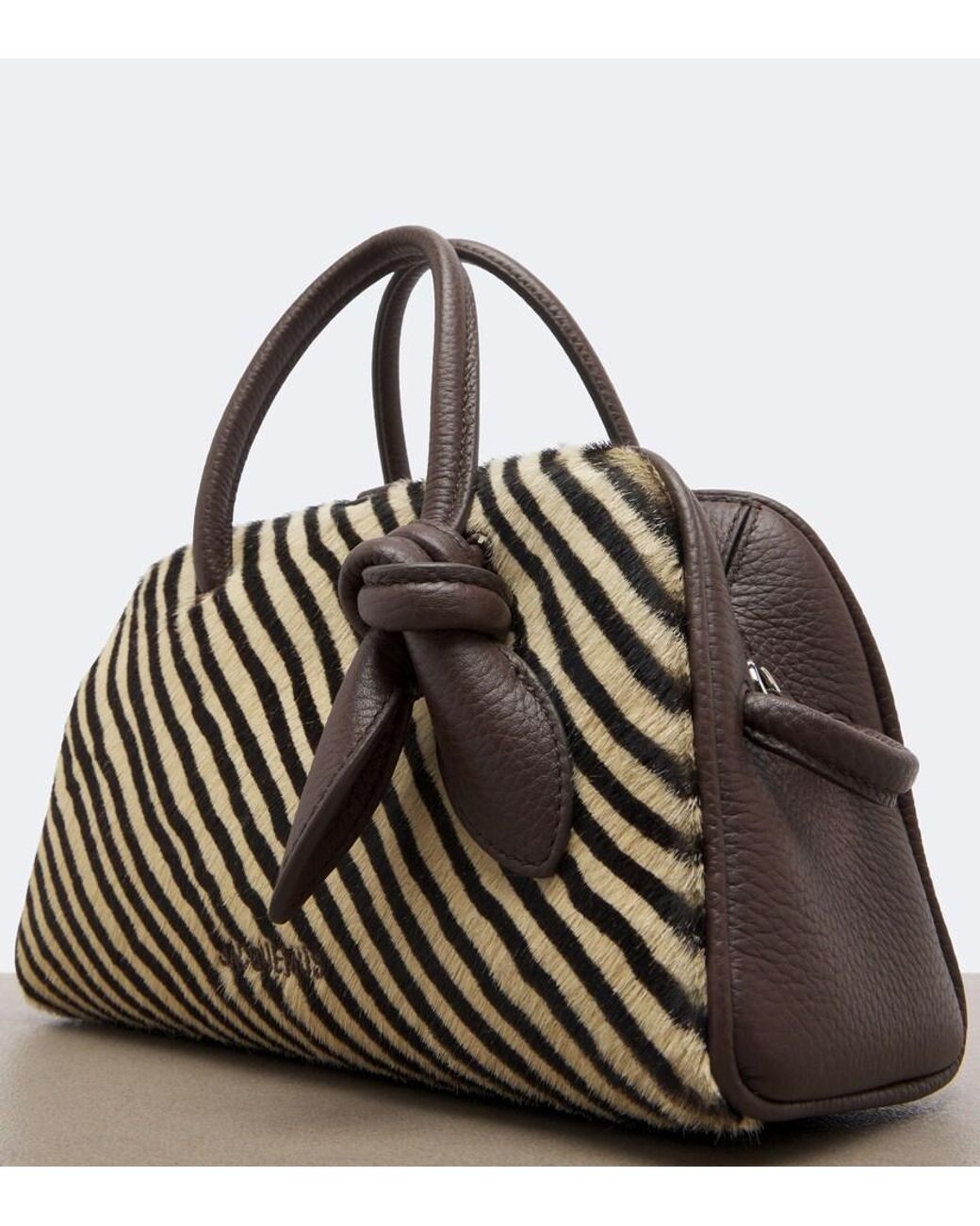 Jacquemus Multicolor Turismo Small Calf Hair Bowling Bag