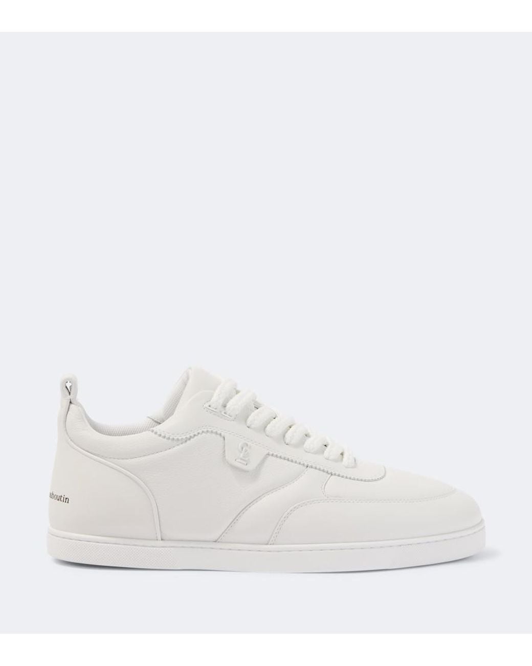 Christian Louboutin White Tutti Rui Leather Low-Top Sneakers for men