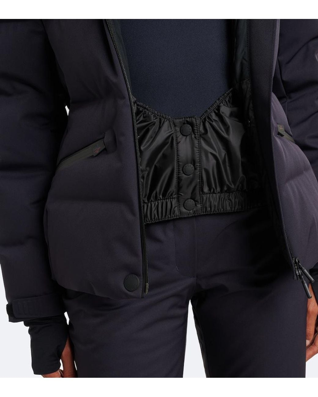 Moncler Blue Tolima Belted Down Ski Jacket