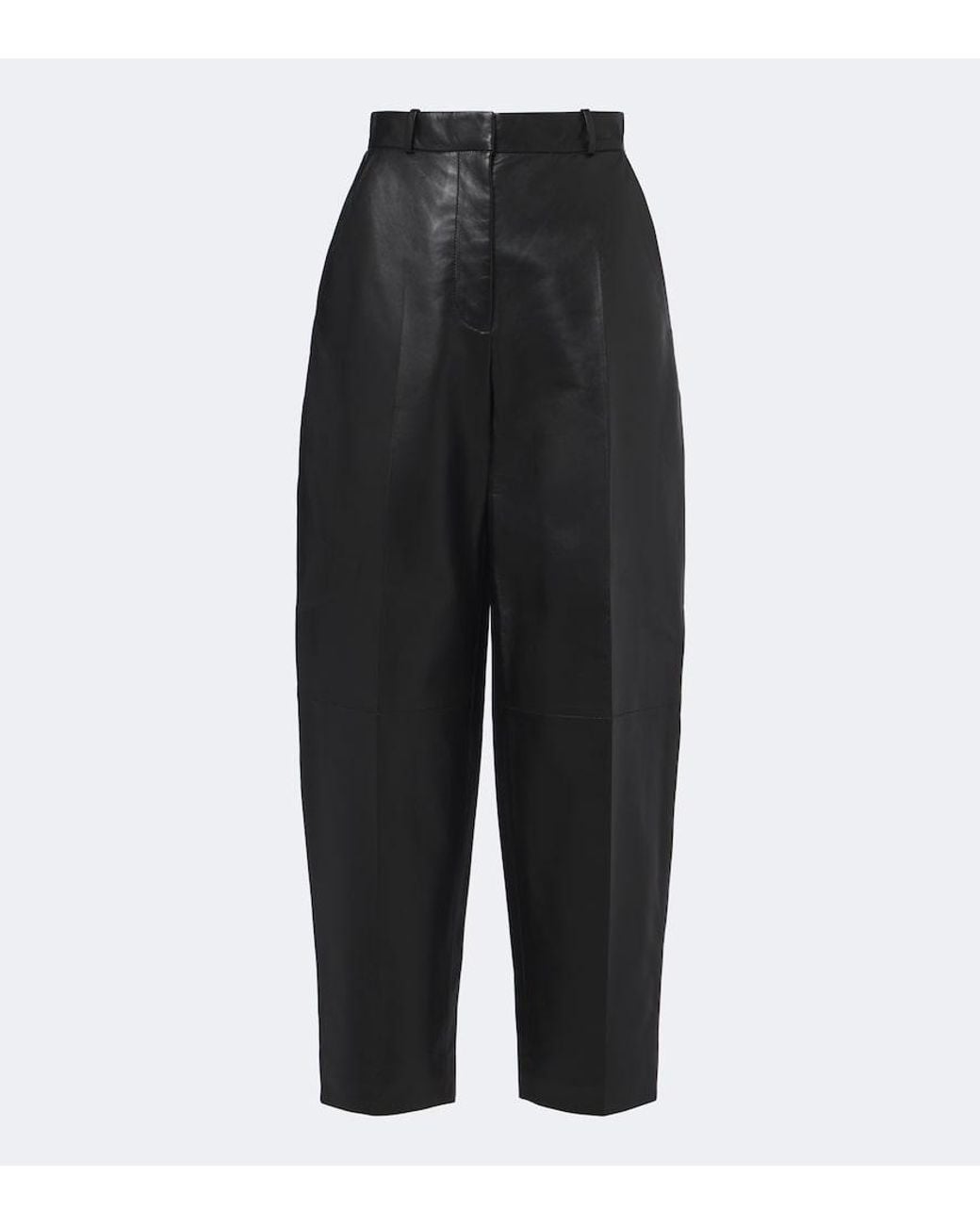 Altuzarra Black Bix Leather Tapered Pants